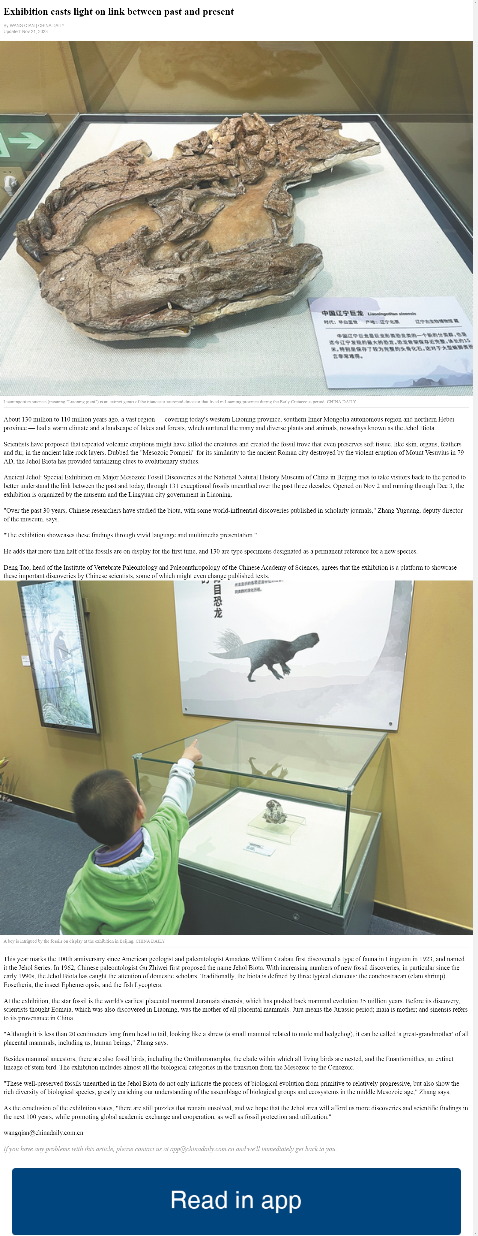 Exhibition casts light on link between past and pr.jpg